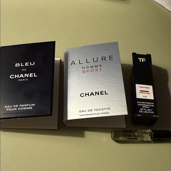Chanel Bleu de Chanel Allure Home Sport Tom Ford Fabulous samples - Picture 1 of 4